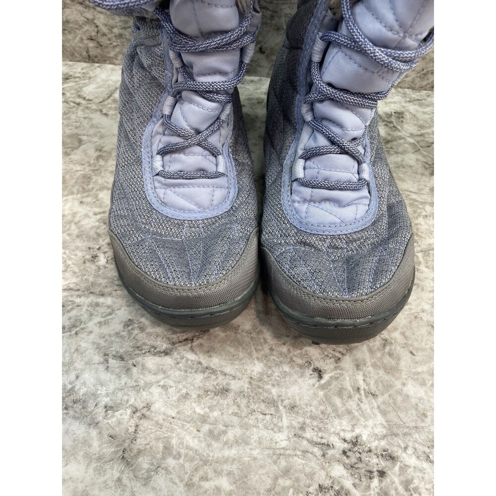 Columbia Minx Mid II Omni heat fur trim insulated tall boots gray & blue size 8 - Picture 5 of 9